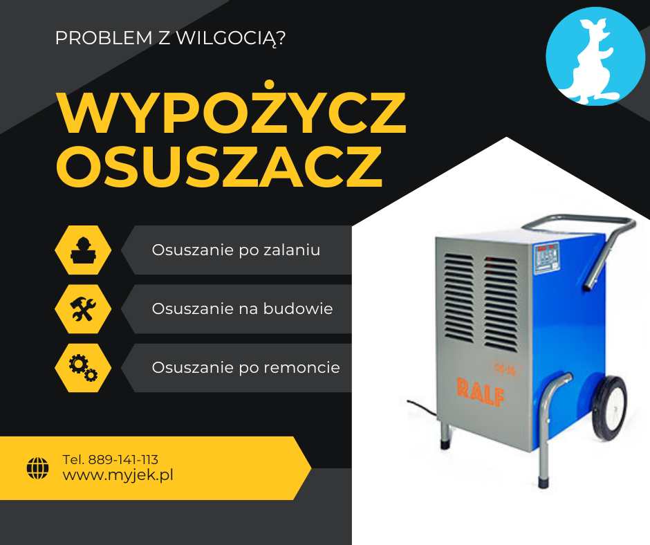 Osuszacz powietrza na wynajem.