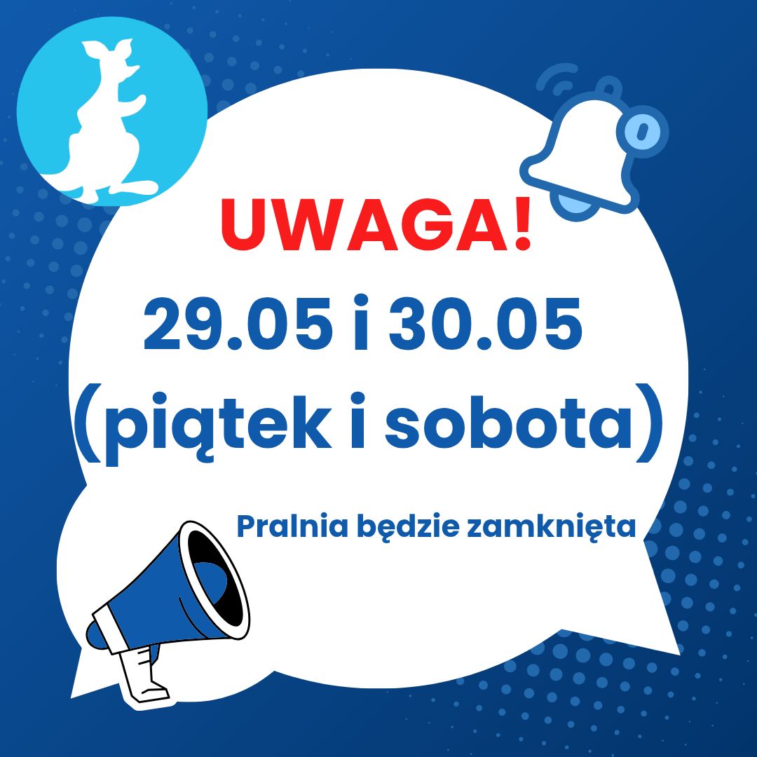UWAGA! Przerwa urlopowa: 29 - 30.05